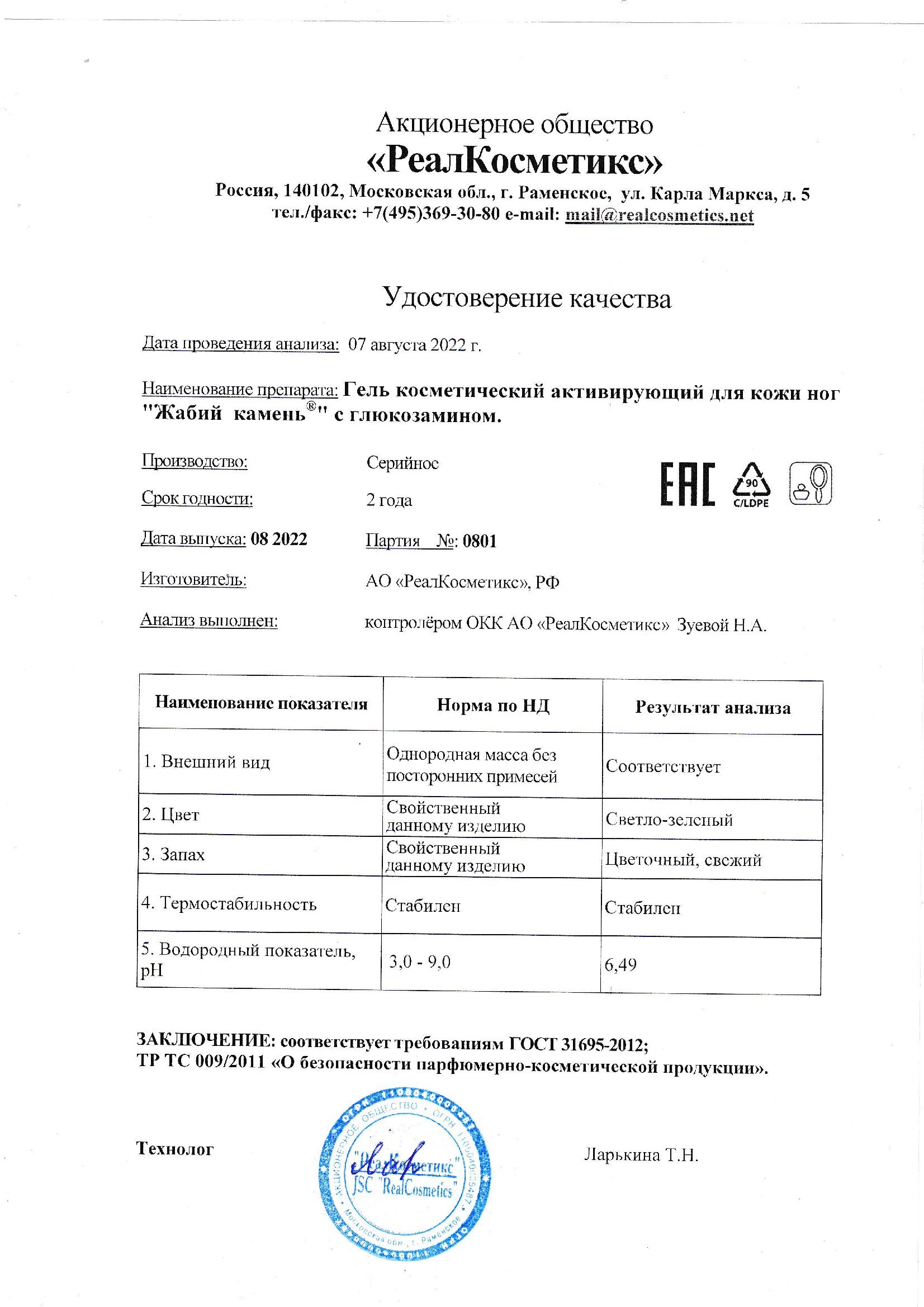 Паспорт №0820220801